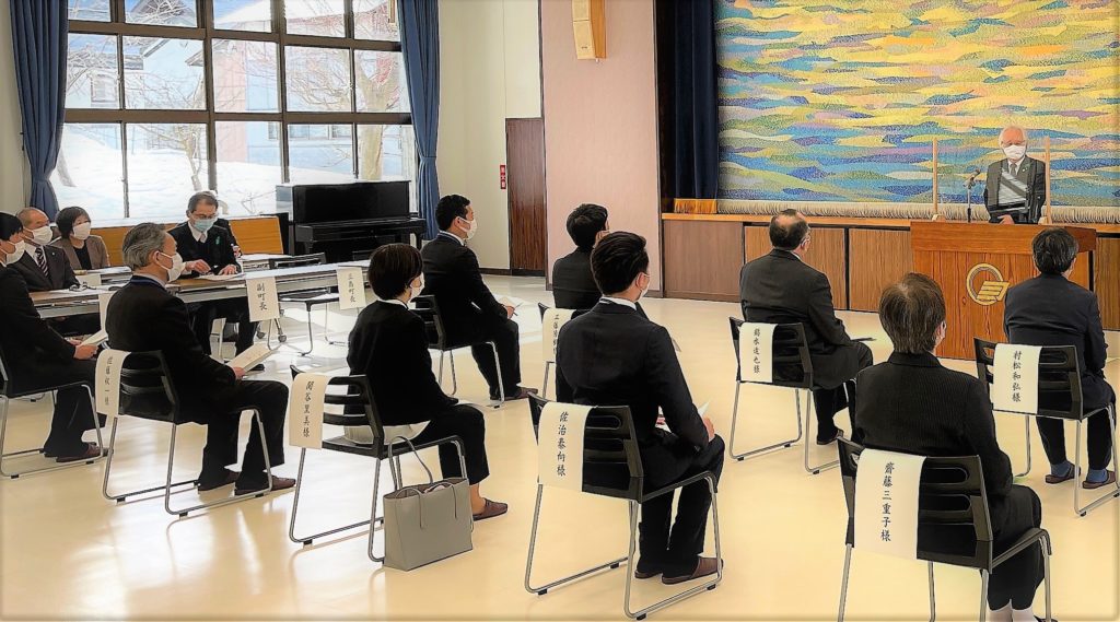 三島町新任教職員着任式の様子2