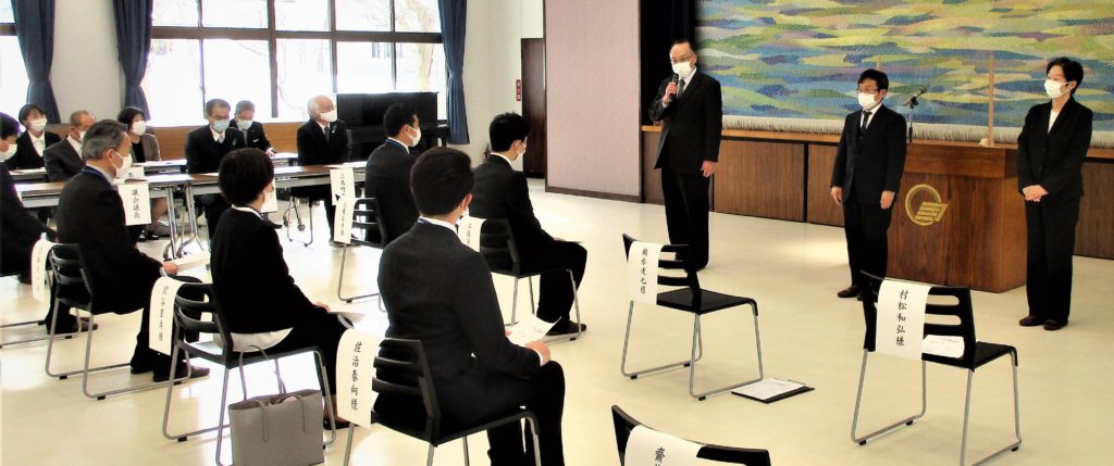 三島町新任教職員着任式の様子3