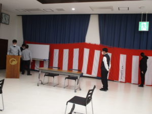 会場設営の様子2