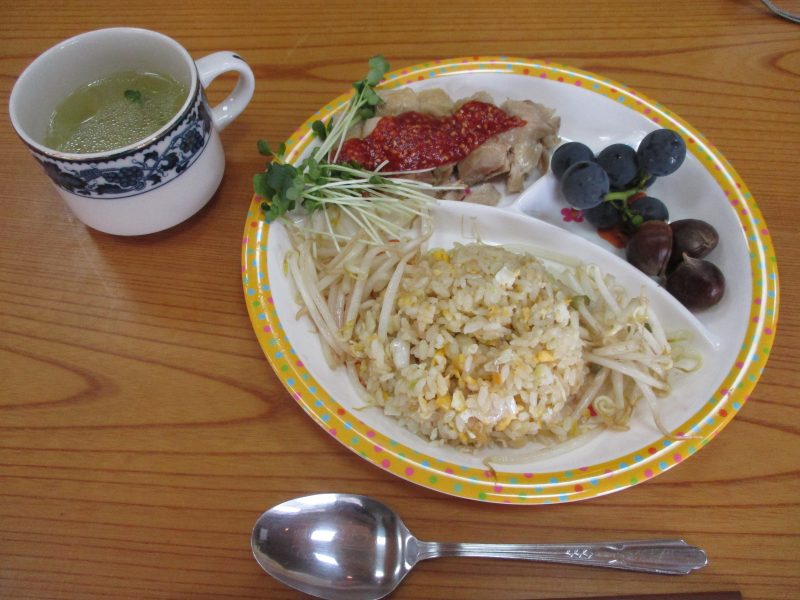 完成したワンプレートランチの写真