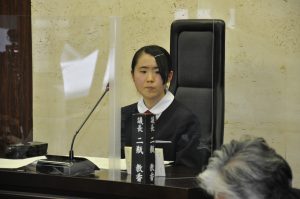 議長を務めた生徒の写真