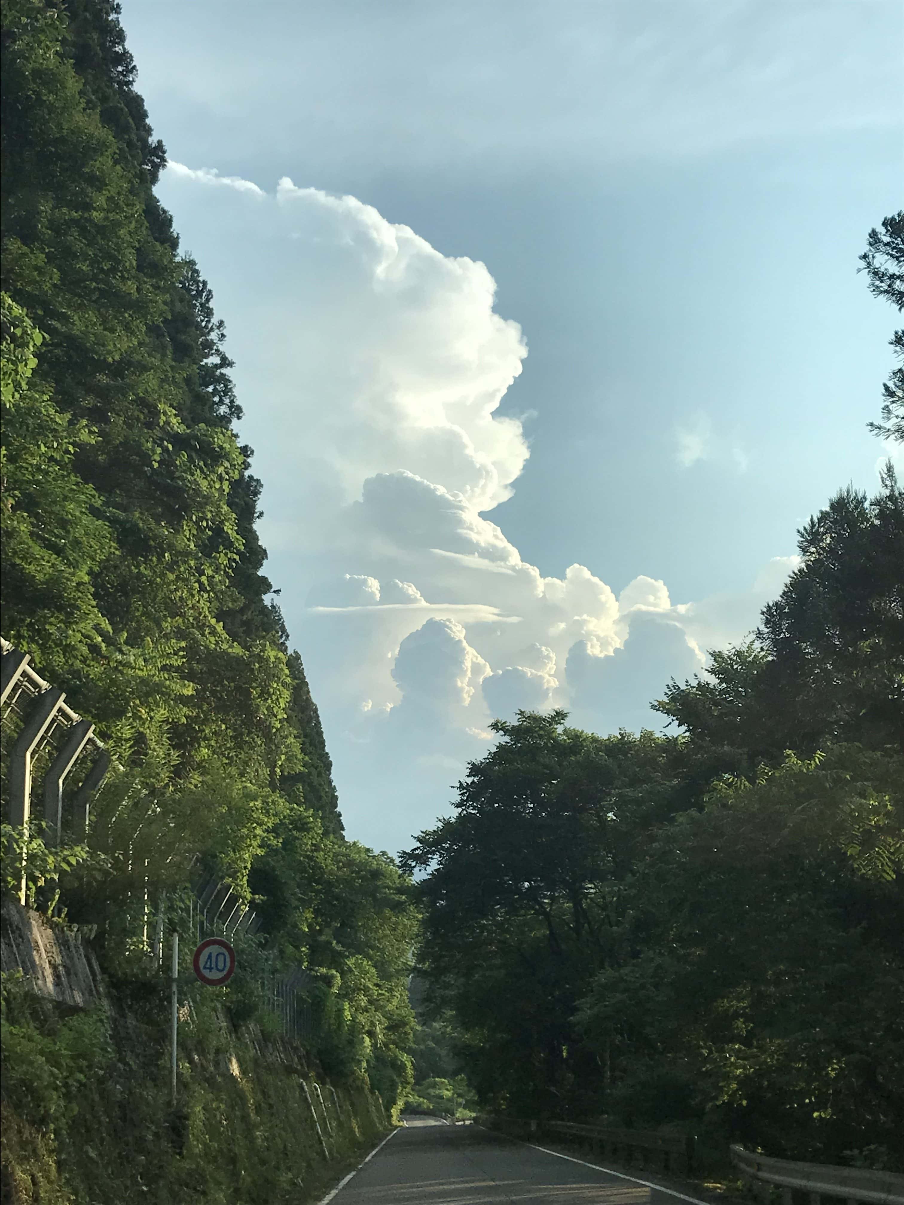 入道雲の写真