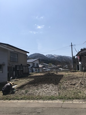 畑作業の写真