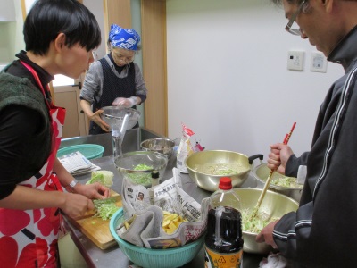 料理を作っている様子