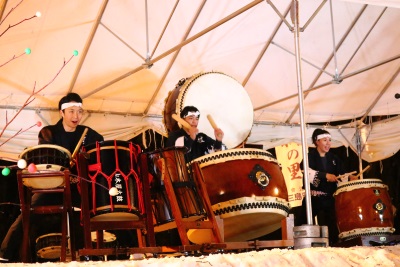 「山木屋太鼓」ステージの様子