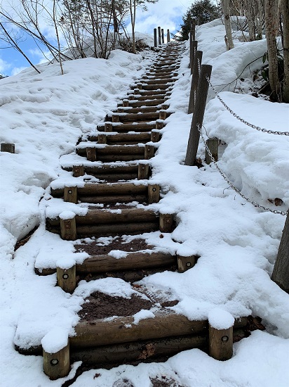 D地点への遊歩道