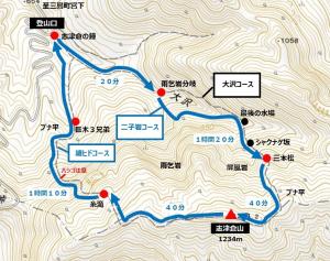 志津倉山登山ルートの画像