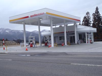 ガソリンスタンドの画像
