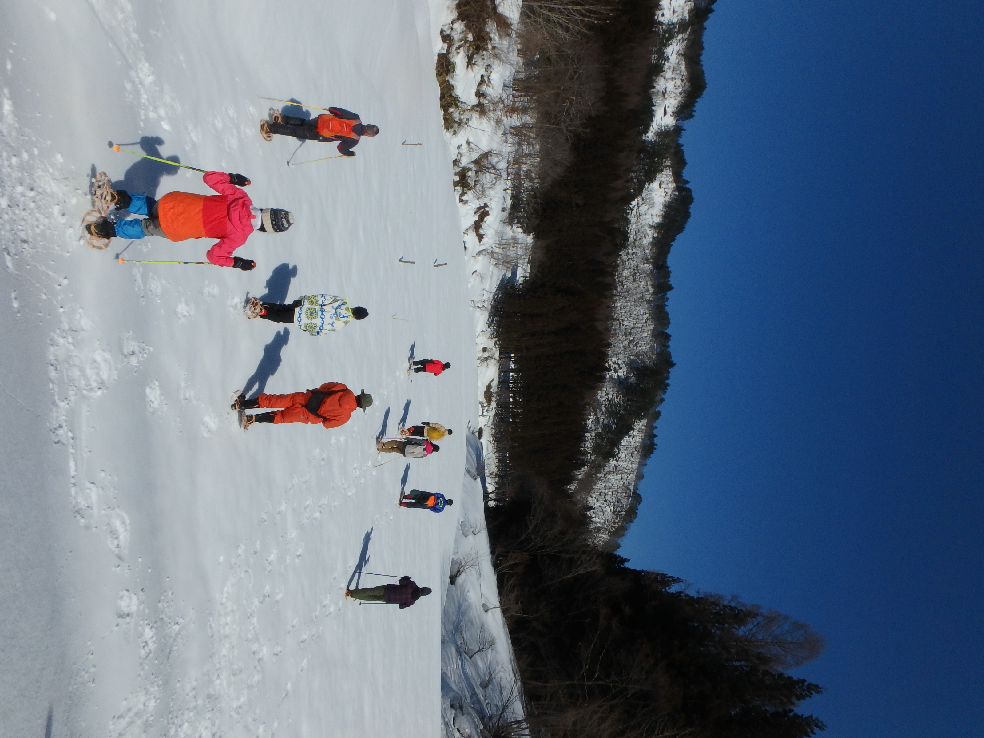 雪山トレッキングの画像