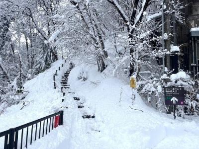 遊歩道雪5