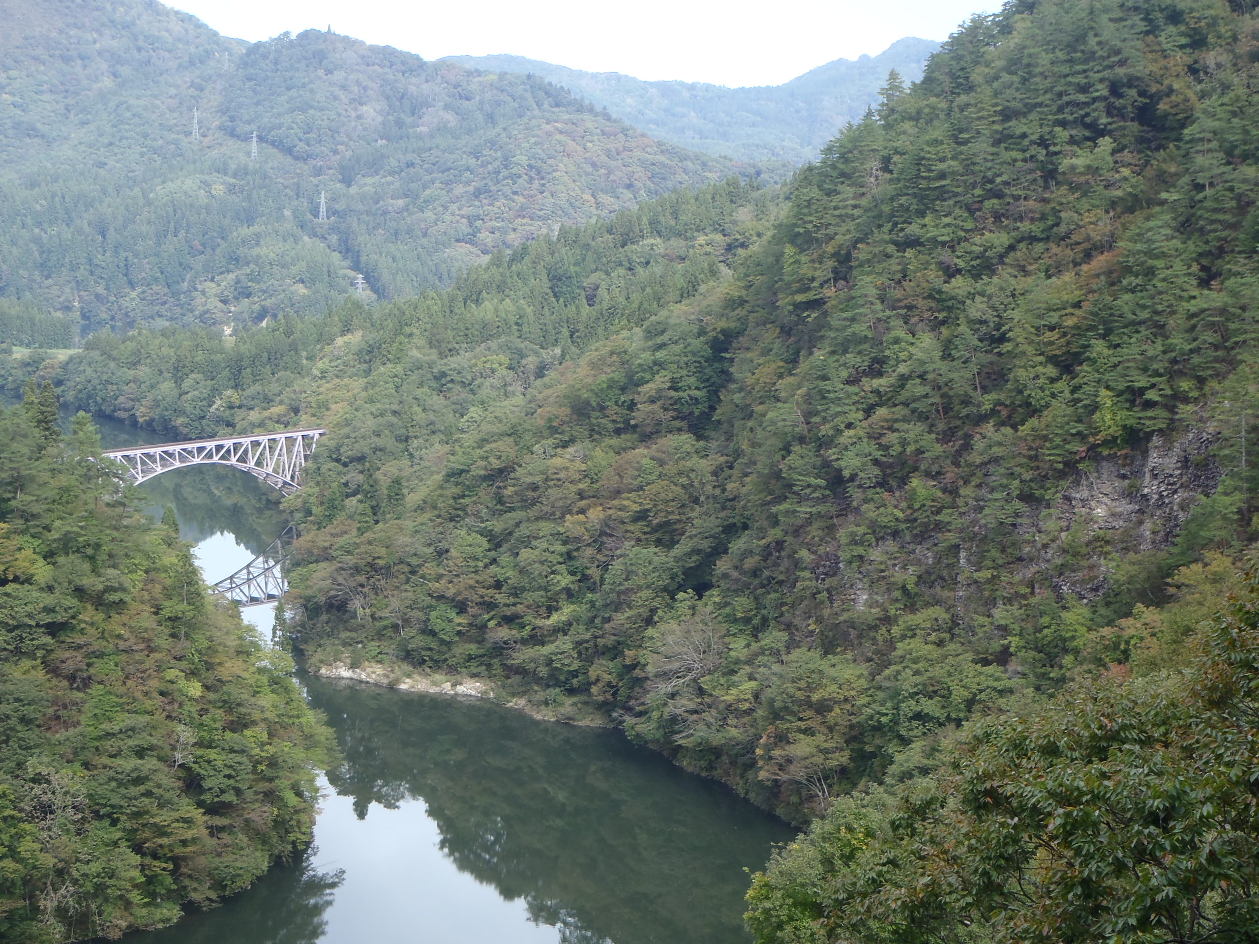 第一只見川橋梁C地点からの眺めの画像2