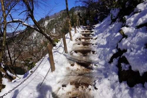 ビューポイントB地点までの階段の画像