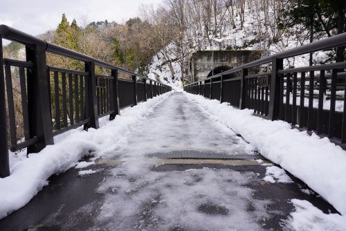 ビューポイント入口へ向かう歩道の画像