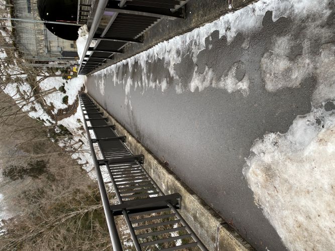 ビューポイントへ向かう遊歩道の画像