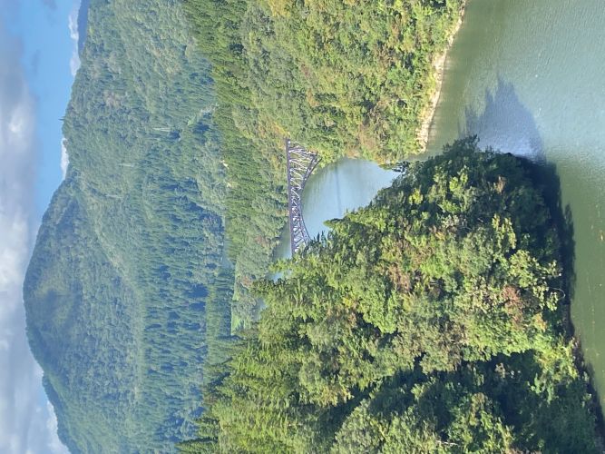 ビューポイントB地点から眺めた第一只見川橋梁の画像2