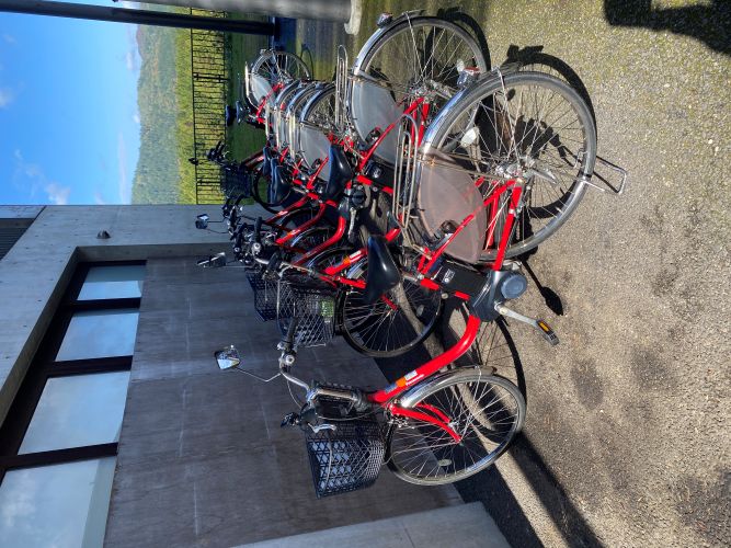 レンタサイクル駐輪場の画像