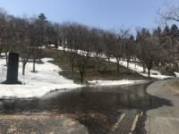 斜面の残雪の画像